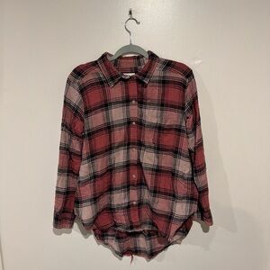 Distressed American Eagle Outfitters Plaid Shirt